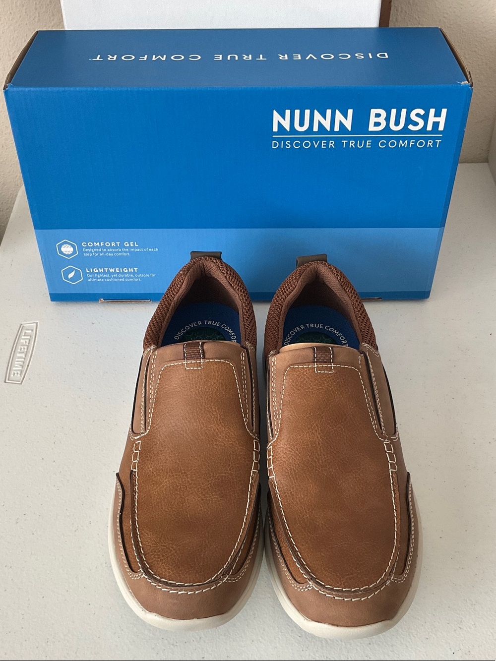 Nunn Bush Men's Tan/Brown Slip-On Casual Loafers